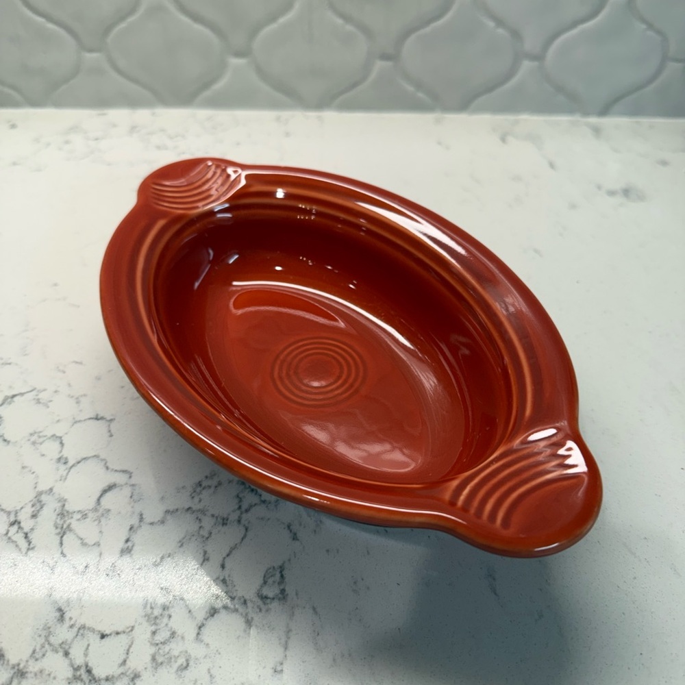 Paprika Fiestaware Individual Oval Casserole Dish